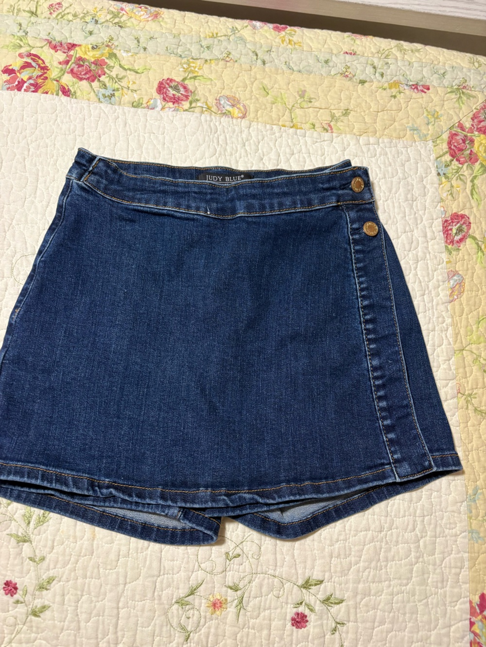 Judy Blue Classic Indigo Denim Mini Skirt
